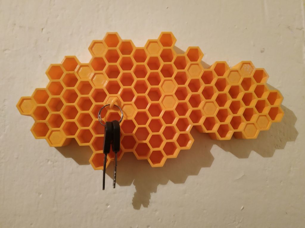 Honingraat sleutelorganizer voor wandmontage