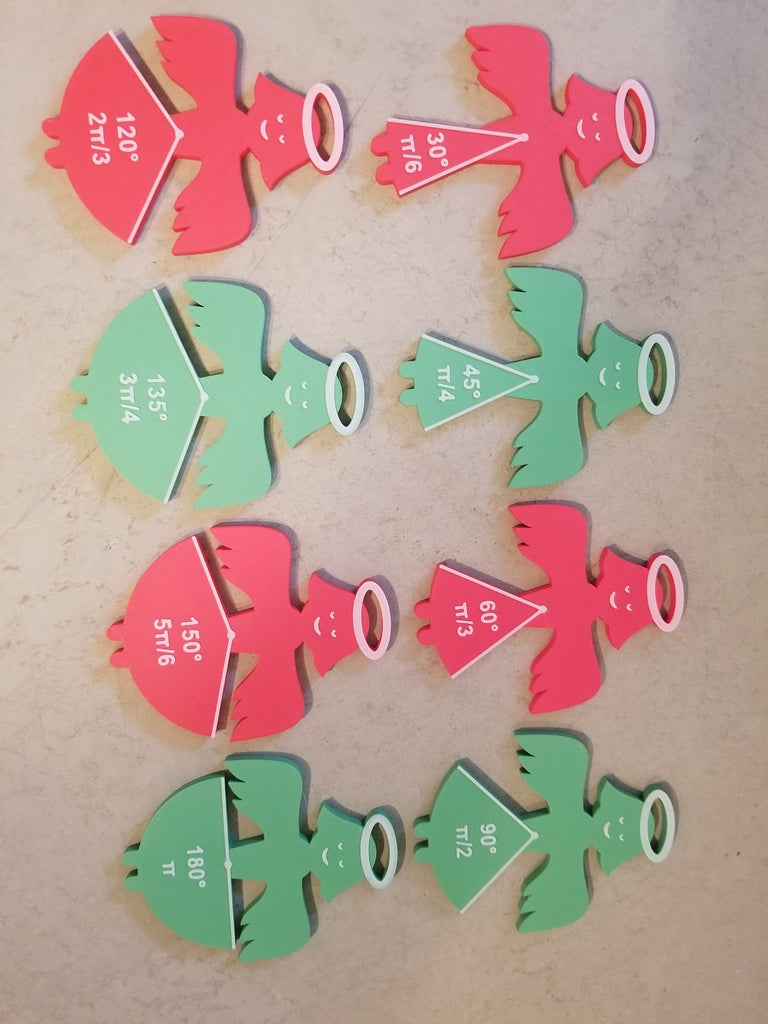 Kersthoekboomversieringen voor het leren van wiskunde