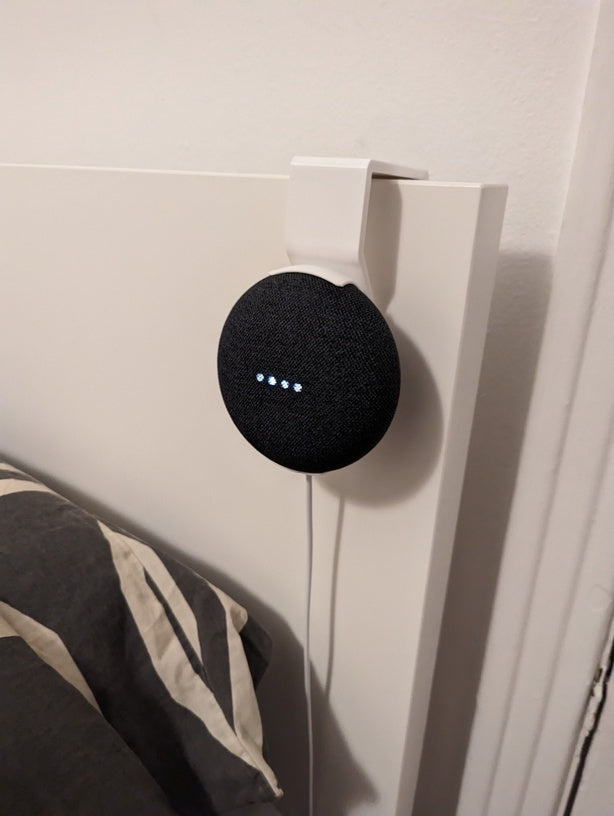 Google Home Mini / Nest Mini-houder voor Ikea Malm-bed
