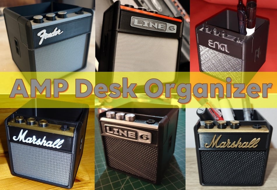 AMP Desk Organizer voor gitaar- en muziekliefhebbers