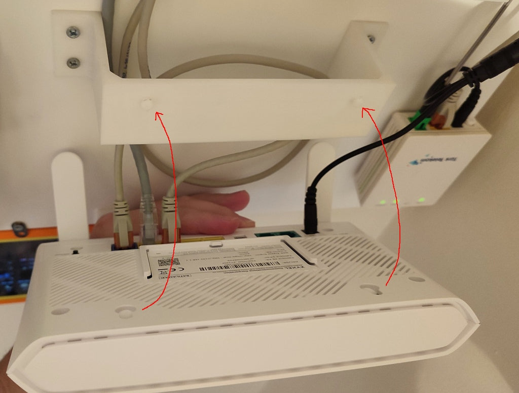 Adapter voor muurbevestiging voor Zyxel EX3301 modem/router