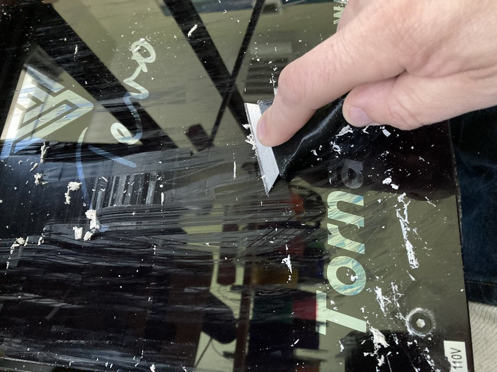 Scheermeshandvat voor het reinigen van het glasbed van 3D-printers