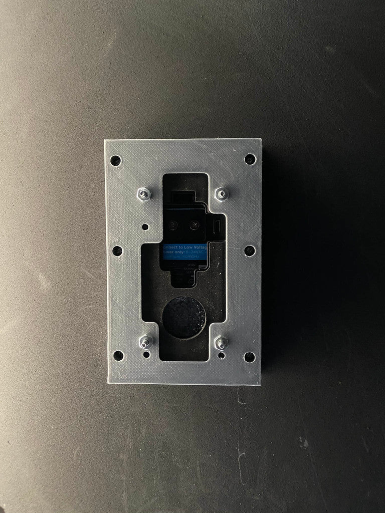 Op aluminium gemonteerde Ring Doorbell 2-behuizing voor dunne muren