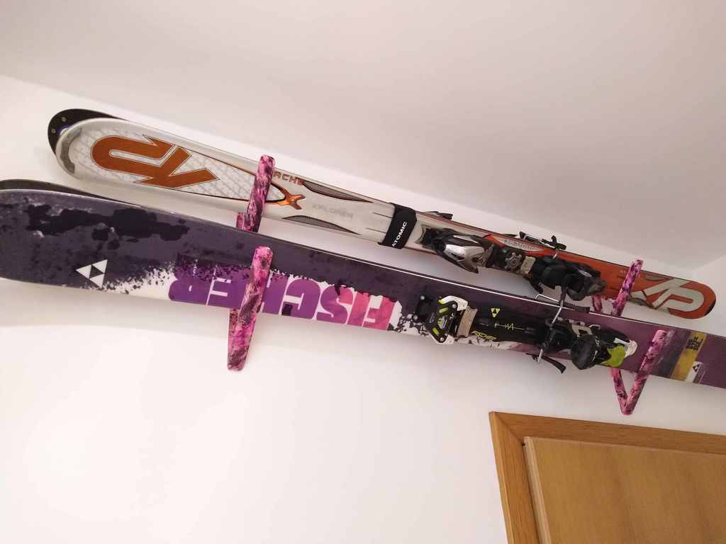 Ski Wall Mount Rack voor brede poederski&#39;s