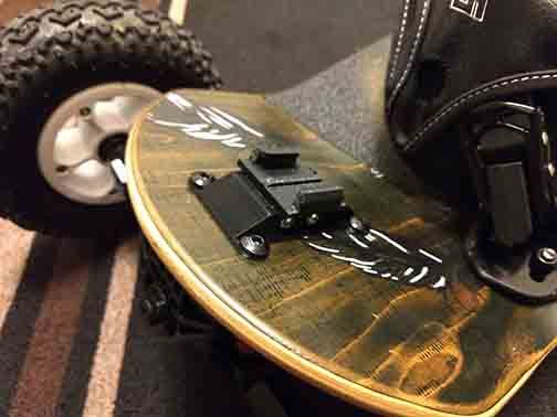 GoPro houder voor Old School Skateboard en Longboard