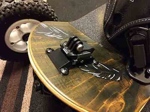 GoPro houder voor Old School Skateboard en Longboard