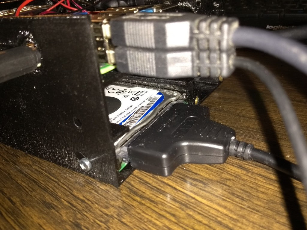 Desktop Case voor Raspberry Pi 4B met ruimte voor voeding en SATA-schijven