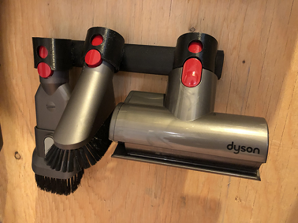 Wandhouder voor drie Dyson-accessoires (compatibel met Dyson V7-V11)