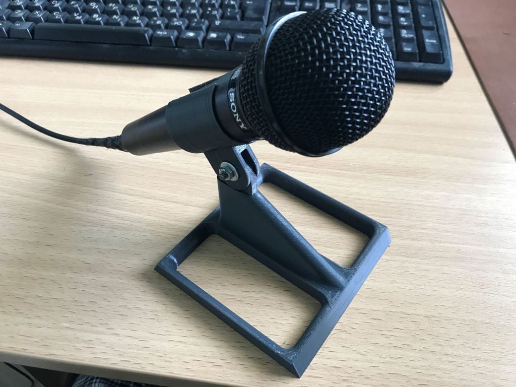 Eenvoudige microfoonstandaard voor plat oppervlak