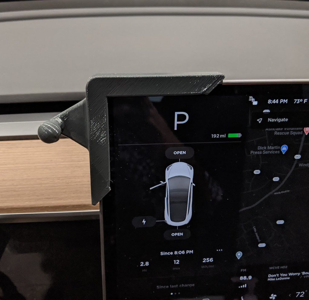 Tesla Model 3 schermhouder voor telefoon en pop-socket met 17 mm kogel