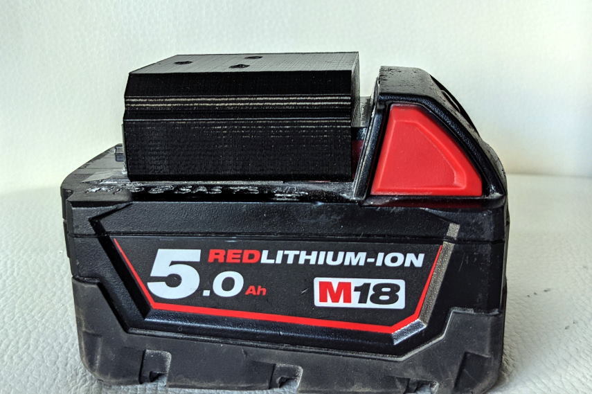 Batterijhouder voor Milwaukee M18