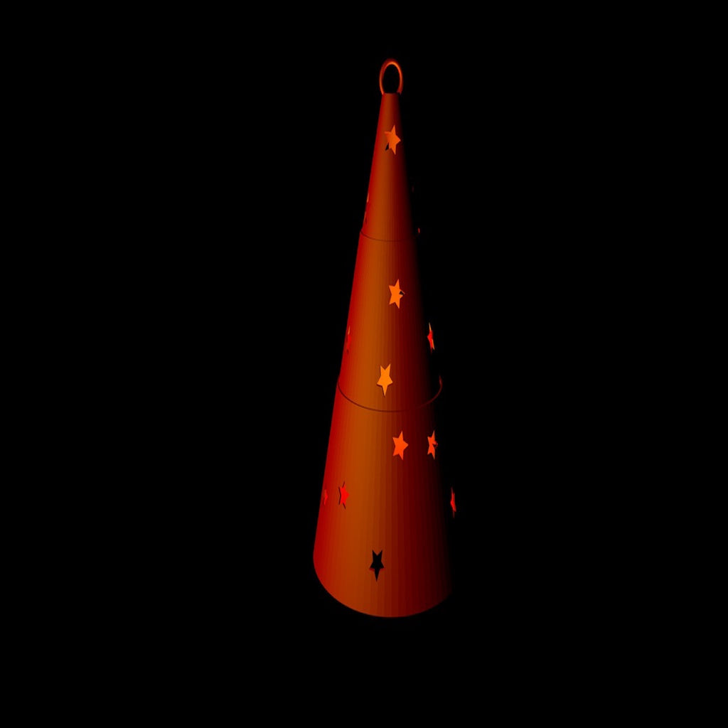 Telescopische kerstboomversiering van Momento 3D