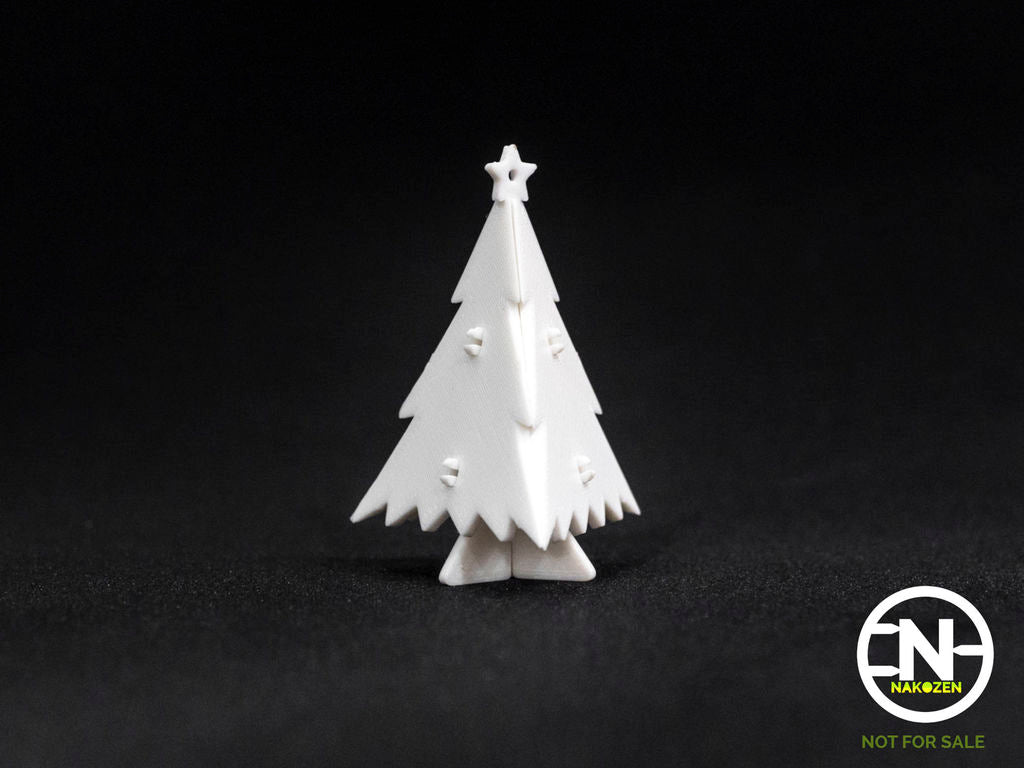 Miniatuur kerstboomset, kort om op te hangen