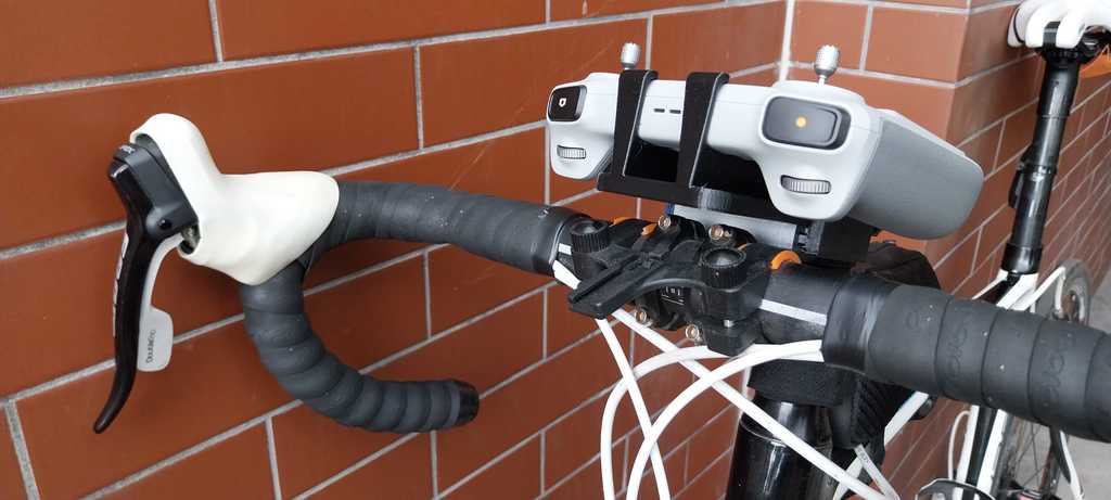 DJI RC Controller Houder voor Mini 3 PRO voor MTB of Racer Bike met Gopro Quadlock Montage Optie