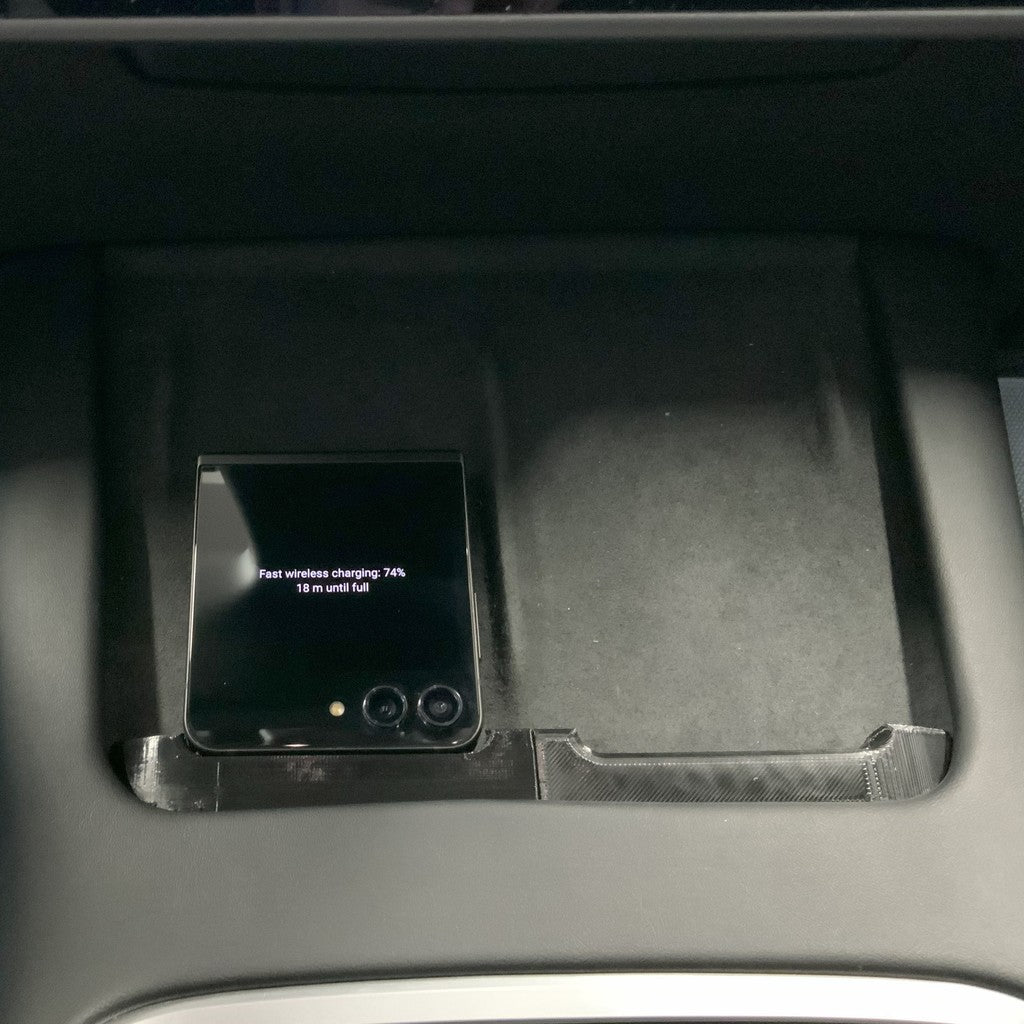 Draadloze telefoonoplader voor Tesla Model 3 &amp; Y voor Samsung Z Flip3, Flip4, Flip5