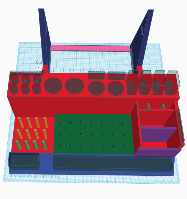 3D-gereedschaphouder voor solderen en Dremel