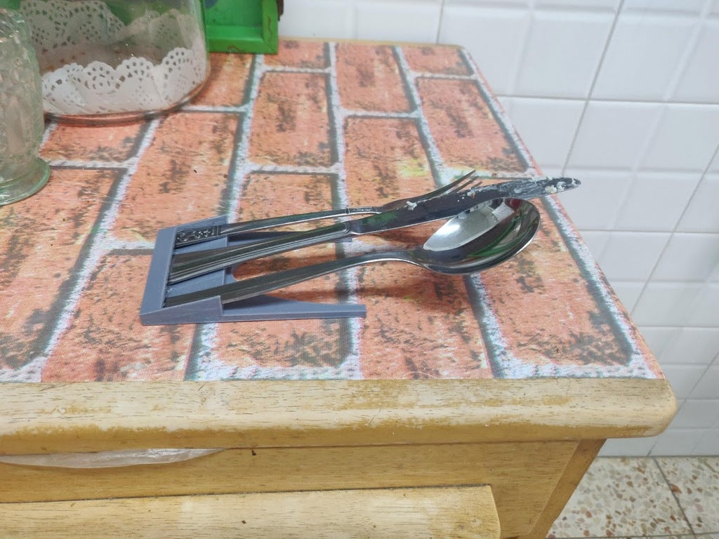 Mes, lepel en vork voor de keuken