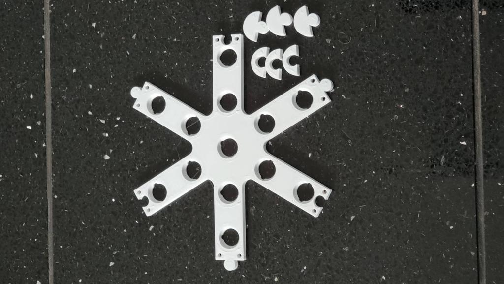 WS2811 Pixel eindeloze sneeuwvlokpuzzel - Schaalbare kerstverlichting