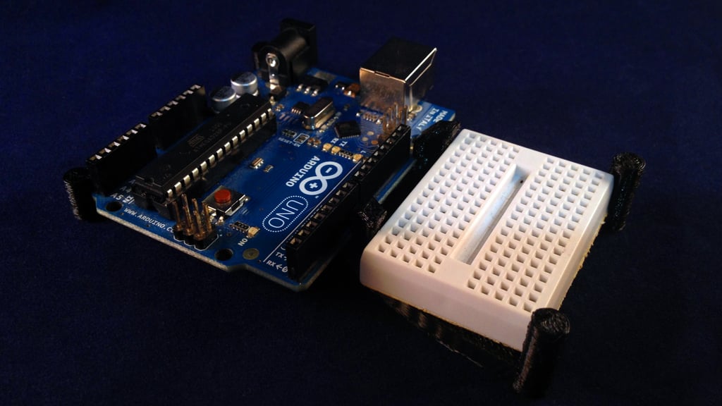 Arduino Uno en Mini Breadboard-houder