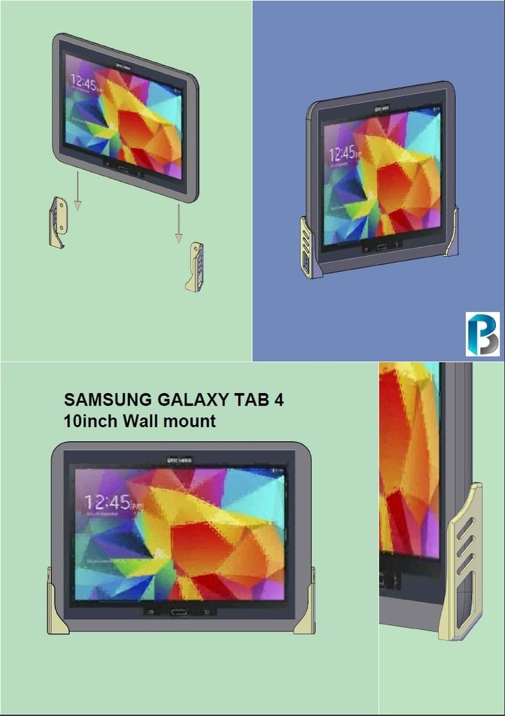 Muurbevestiging voor Tablet/Smartphone voor Galaxy Tab 4